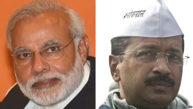 नरेंद्र मोदी और अरविंद केजरीवाल