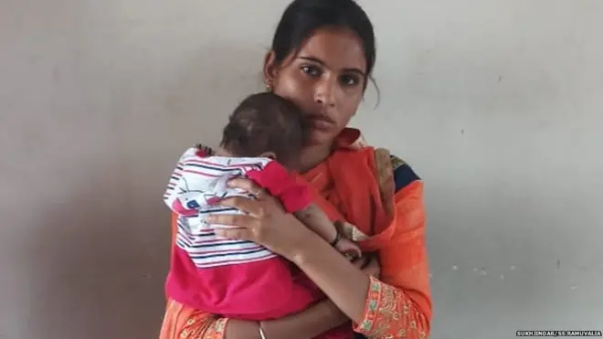 પોતાની બે મહિનાની બાળકી સાથે સુખજિંદર