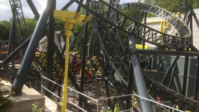 Alton Towers reveals images of wooden rollercoaster BBC News