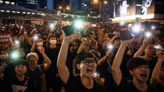 香港抗议示威