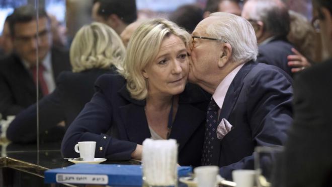 Marine e Jean-Marie Le Pen