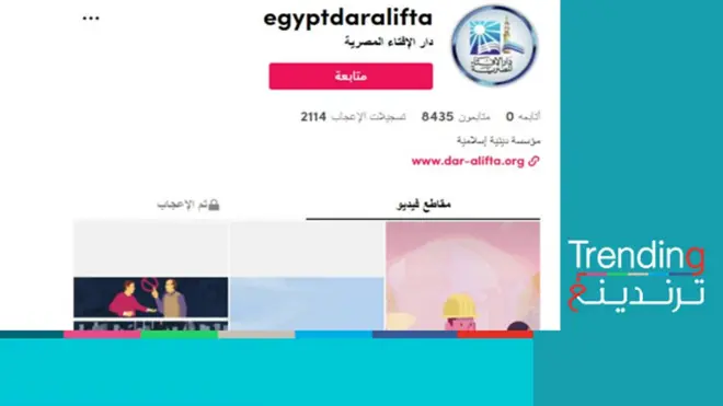 حساب دار الإفتاء المصرية على تطبيق تيك توك يثير الجدل