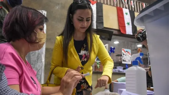 ناخبة سورية