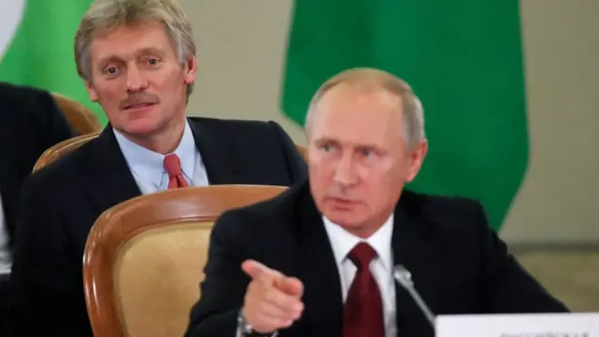 Дмитрий Песков и Владимир Путин