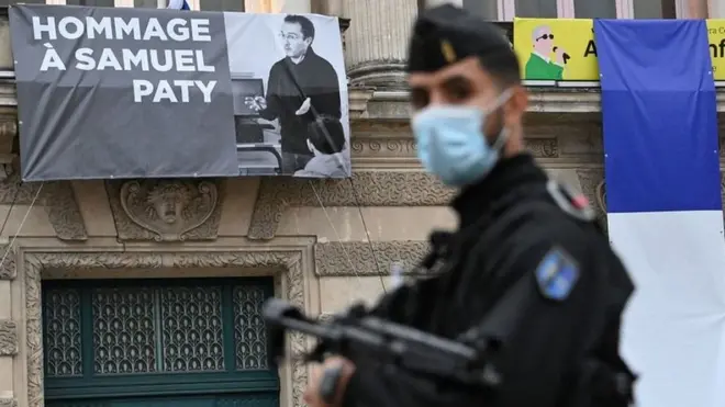 सैमुअल पैटी की हत्या पर फ़्रांस में शोक की लहर