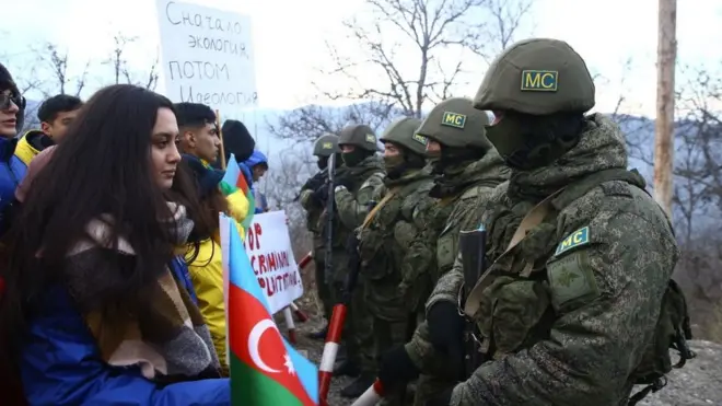 Laçın yolunda durum