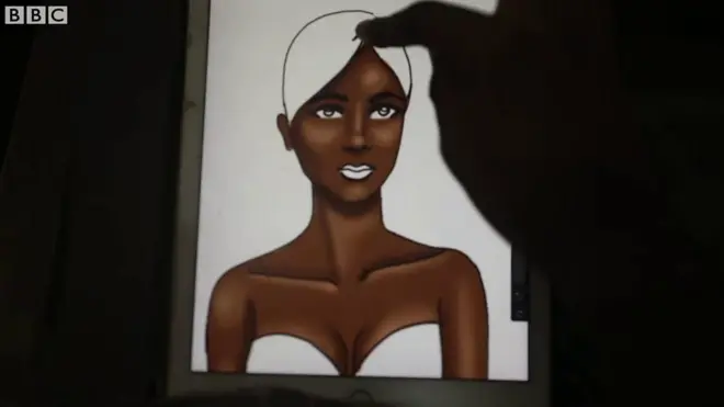 Fashion illustrator dey draw for BBC Pidgin