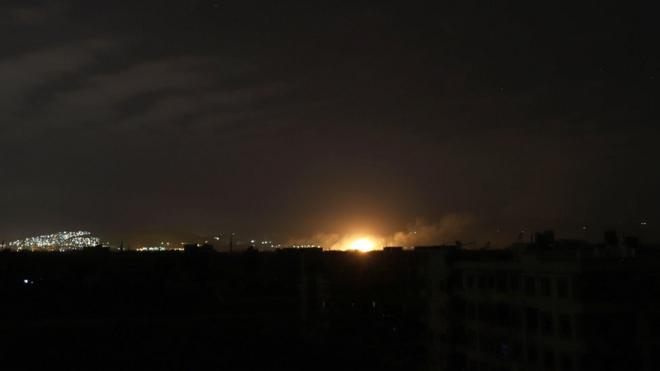 مشاهد لقصف في الغوطة