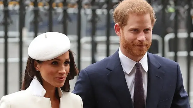 Le prince Harry et sa fiancée Meghan Markle