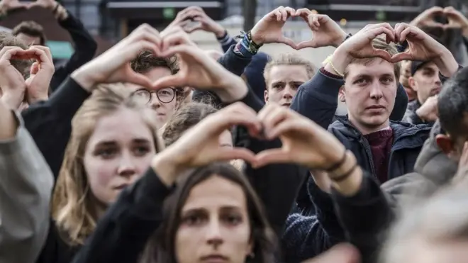 د بروکسل د بریدونو یو کال تېرېدو مراسم