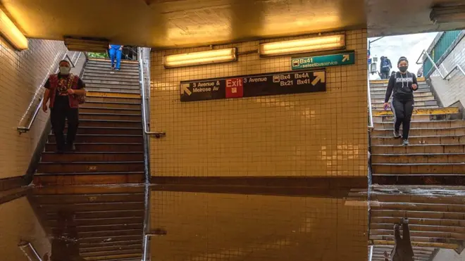 New York subway flood
