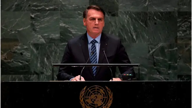 Jair Bolsonaro fez discurso inflamado na abertura da Assembleia-Geral da ONU