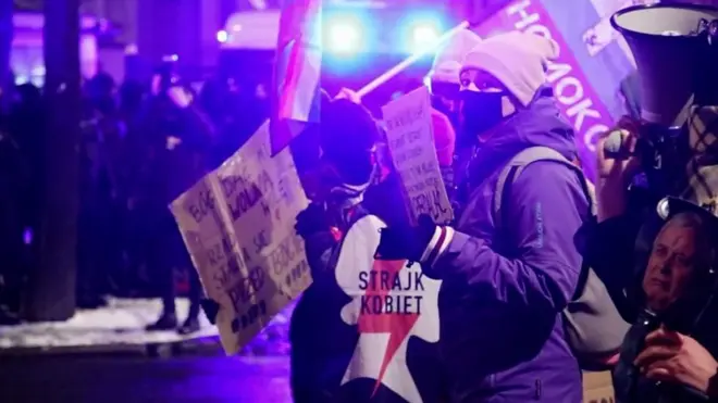Протест за право на аборт в Польше