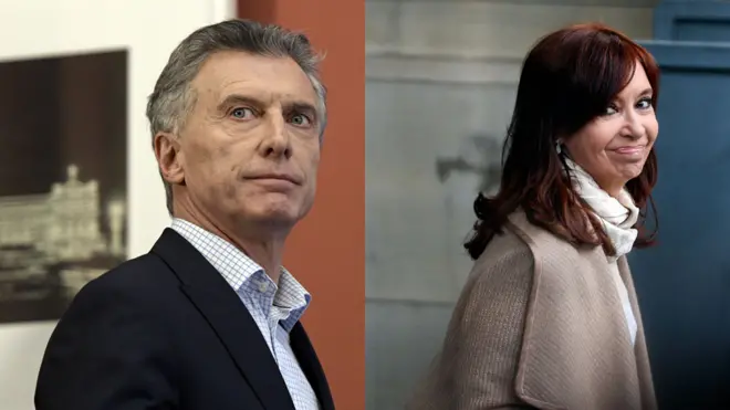 Mauricio Macri y Cristina Fernández de Kirchner