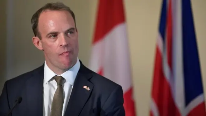 ब्रितानी विदेश मंत्री डोमीनिक रॉब