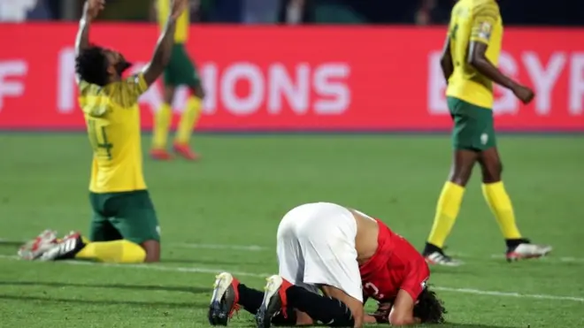 لاعب منتخب مصر عمرو وردة بعد الهزيمة أمام جنوب أفريقيا
