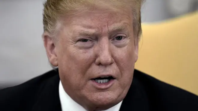 El presidente Donald Trump adelantó que tiene la posibilidad de vetar la resolución del Congreso.