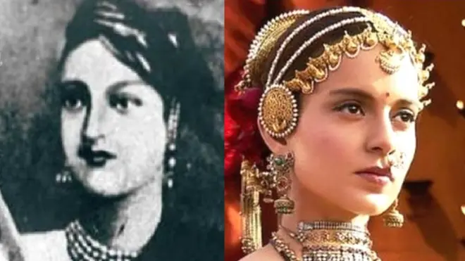 राणी लक्ष्मीबाई आणि कंगना राणावत मणिकर्णिका