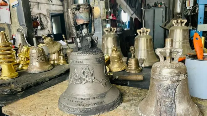 زنگهای ساخته شده در کارگاه مارینلی