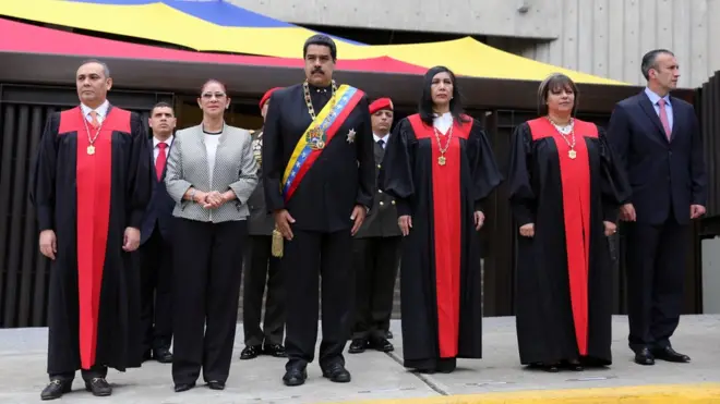 Las decisiones del Tribunal Supremo sobre actos de la Asamblea Nacional han favorecido mayoritariamente al gobierno del presidente Maduro.