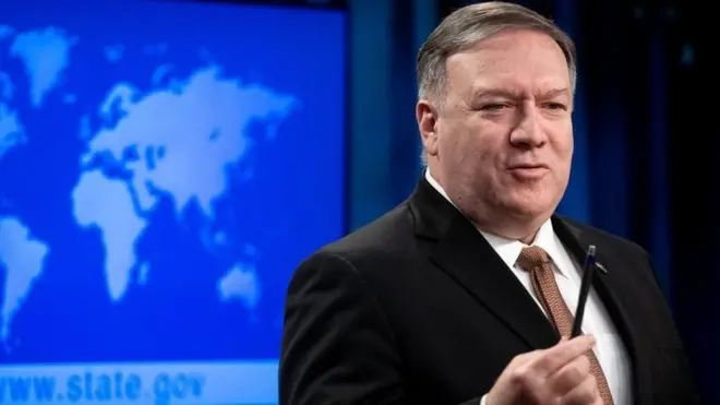 迈克·蓬佩奥表示，美台关系不应该"被束缚"。（资料图片）