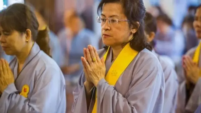 Pemeluk Buddha di Vietnam (Ilustrasi).