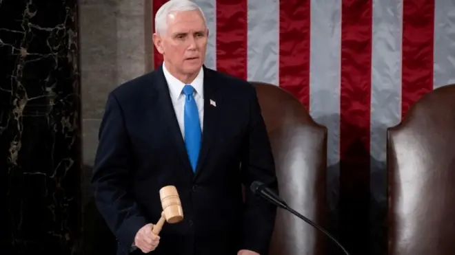 Mike Pence on 6 January 2021