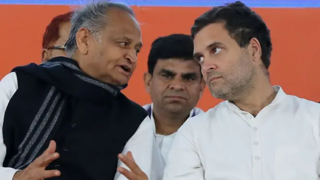 अशोक गहलोत राहुल गांधी के साथ