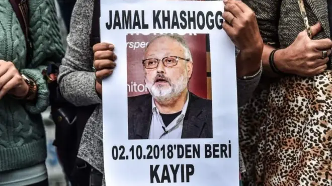 Khashoggi dibunuh di konsulat Saudi di Turki pada tanggal 2 Oktober