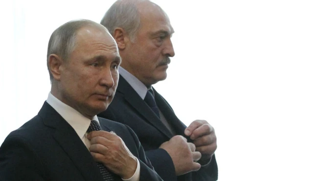 путин менен лукашенко