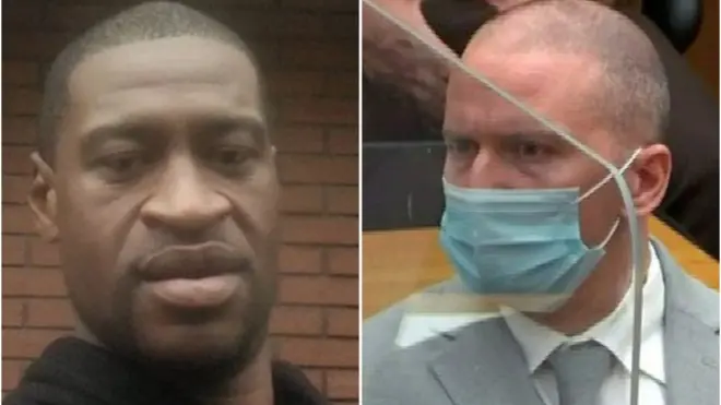 जॉर्ज फ्लॉईड आणि डेरेक शॉविन