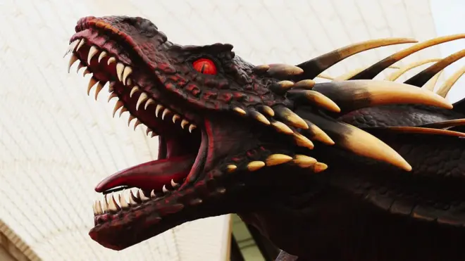 نموذج لتنين من مسلسل صراع العروش