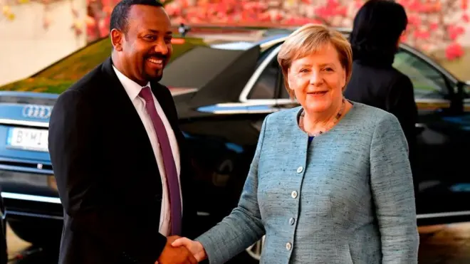 MM Dr Abiy Ahimad fi Angeelaa MArkel