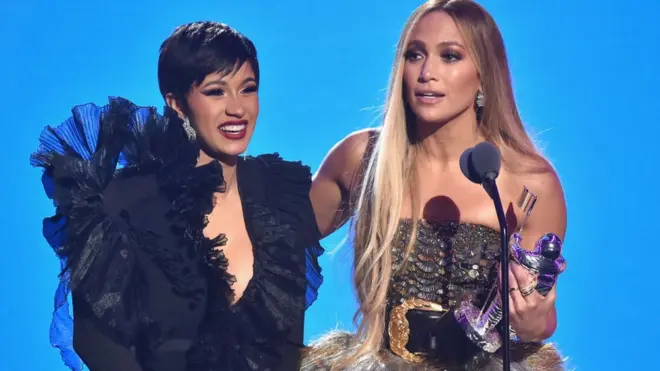 Cardi B and Jennifer Lopez