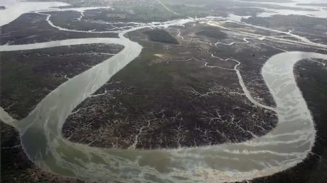 Vue du Delta du Niger