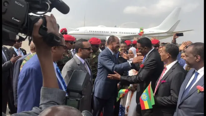 ፕረዚደንት ኢሳይያስ ኣፈወርቂ ምስ ቀዳማይ ሚኒስትር ኣብዪ ኣሕመድ