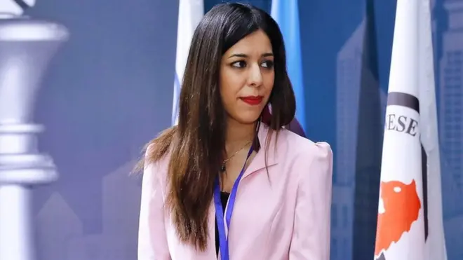 Shohreh Bayat at the 2020 International Chess Federation (FIDE) Women's World Chess Championship in Shanghai, 11 January 2020