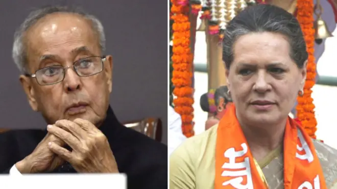 પ્રણવ દા અને સોનિયા ગાંધી