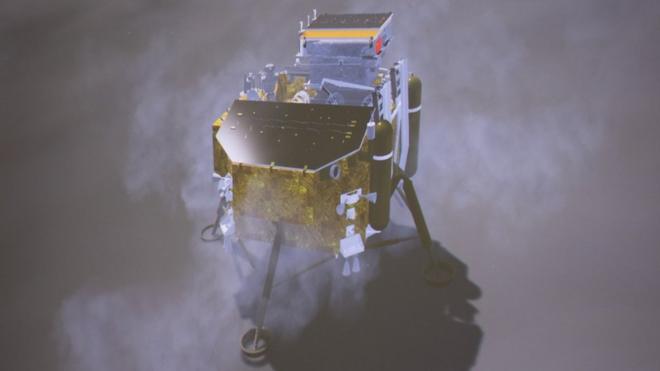 中國官方宣佈"嫦娥四號"著陸成功。