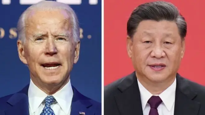 Rais Joe Biden wa Marekani na Xi Jinping wa China