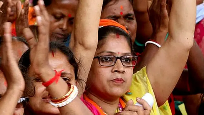 पश्चिम बंगाल में चुनावी रैली