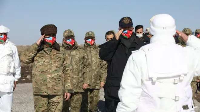 Türkiyə Milli Müdafiə Nazirliyi, "Qış təlimi-2021" Azərbaycan Hulusi Akar Zakir Həsənov