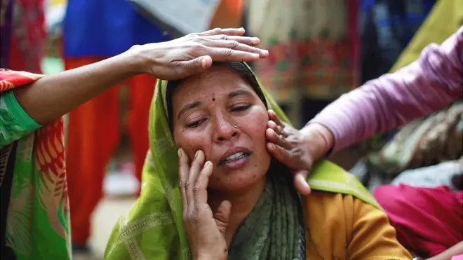 बुलंदशहर हिंसा के एक अभियुक्त योगेश राज के परिवार की एक महिला