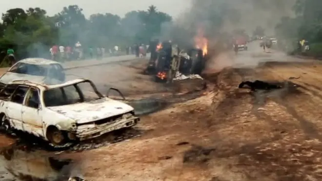 O ti lé ní ènìyàn mẹ́wàá tí ina jó gúrúgúrú nínú ìjàmbá tó wáyé ní Delta