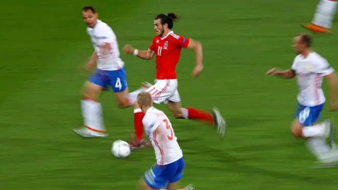 Gareth Bale es, de acuerdo al club Pachuca de México, el jugador más veloz del planeta.