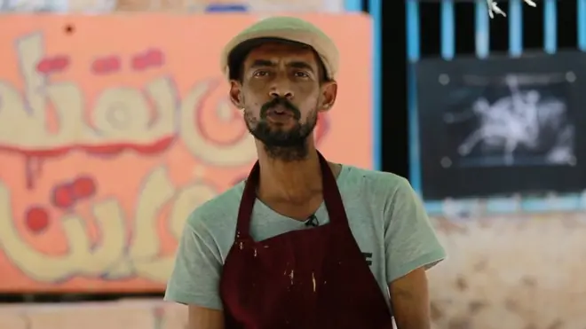 عبد المنعم شقليني فنان تشكيلي سوداني