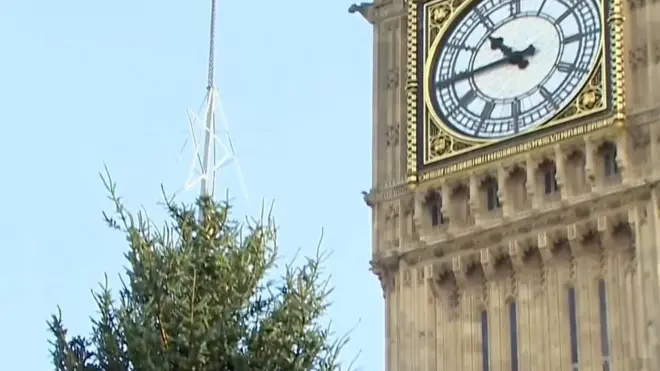 Ялинка біля Біг-Бена