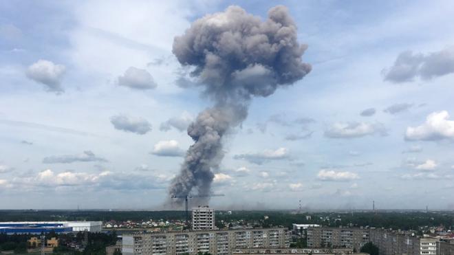 Взрыв на оборонном предприятии "Кристалл" в Дзержинске 1 июня 2019 года