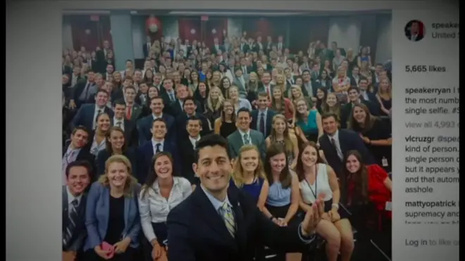 「白すぎる自撮り」「多様性の欠如」と批判された米下院議長