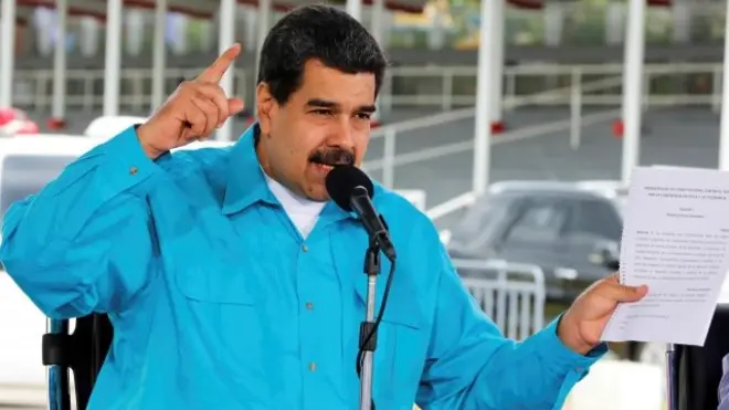 Maduro señaló a las sanciones de Estados Unidos como causa de los problemas de Venezuela en los mercados internacionales.